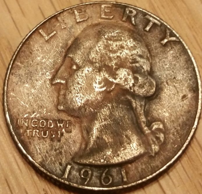 1961-Washington-Quarter-That-Weighs-Only-*5.71g*